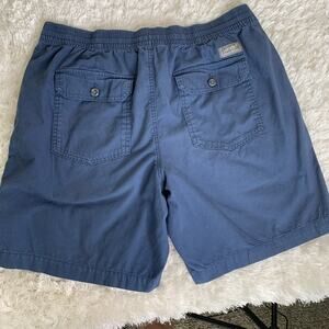 Eddie Bauer Elastic Blue Shorts Sz Large Cotton Gorpcore
